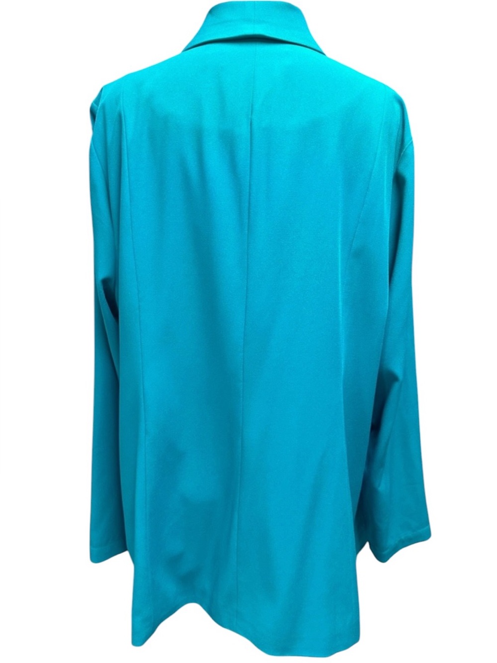 Torrid Classic Shawl Collar Blazer size 4XL Teal - Picture 4 of 5